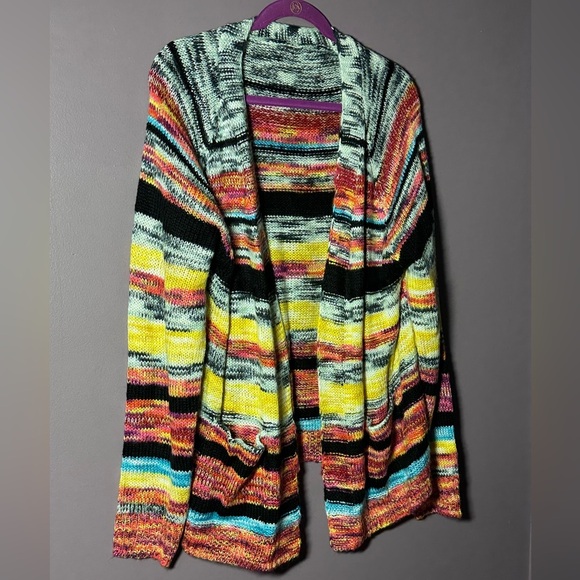 Multicolor Striped Women's Sweater - Picture 3 of 5